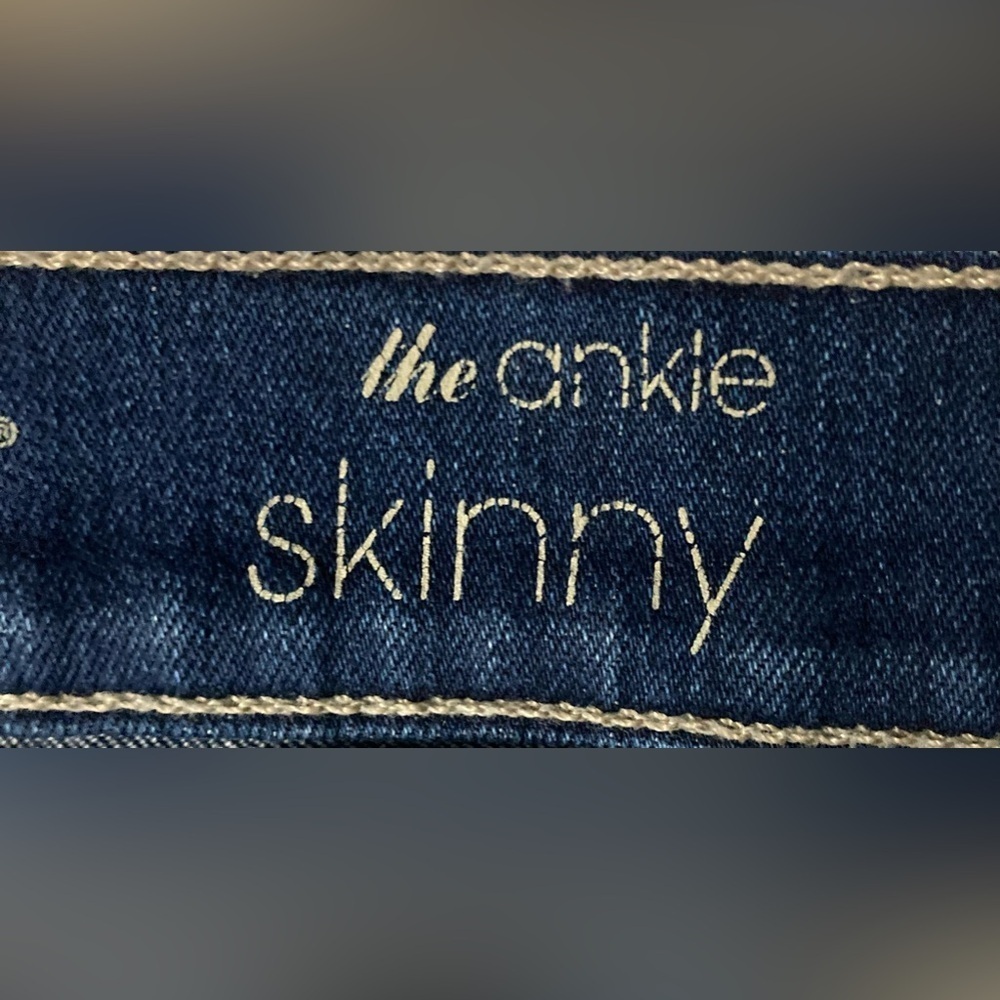 7 For‎ All Mankind Women’s Size 27 Blue Ankle Skinny Jeans - Picture 4 of 9
